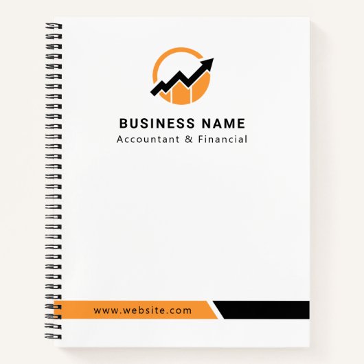 Jouw Logo | Moderne minimaliseringsregeling bedrij Notitieboek (Voorkant)