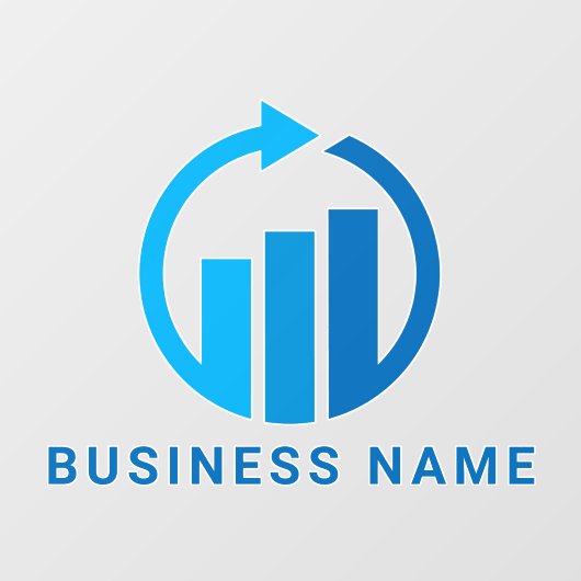 Jouw Logo | Moderne minimaliseringsregeling bedrij Raamsticker (Vel)