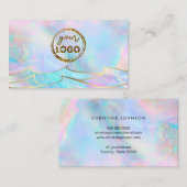 Jouw logo Ocean Waves Design visitekaartje (Voorkant / Achterkant)
