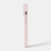 Jouw Logo | Roze Blush Business Modern iPhone Hoesje (Linkerkant)