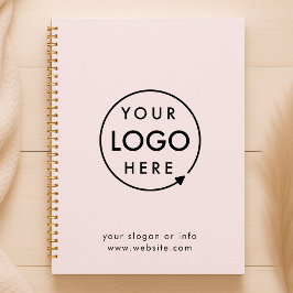 Jouw Logo | Roze minimalistisch bedrijfsmatig bedr Planner