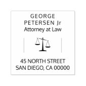 Jouw logo | Schaal van de advocatuur Zelfinktende Stempel (Design)