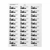 Jouw Logo Smokey Gothic adres Etiket (Full Sheet)