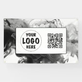 Jouw Logo Smokey Gothic Monochrome Spandoek (Horizontaal)