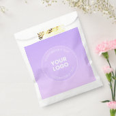 Jouw Logo | Subtiele Lavendel Ombre Gradiënt Bedankzakje (Gezegeld)