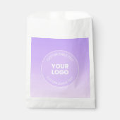 Jouw Logo | Subtiele Lavendel Ombre Gradiënt Bedankzakje (Voorkant)