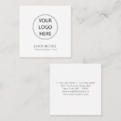 Jouw Logo Vierkante Visitekaartje (Voorkant / Achterkant)