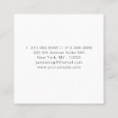 Jouw Logo Vierkante Visitekaartje (Achterkant)