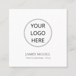 Jouw Logo Vierkante Visitekaartje