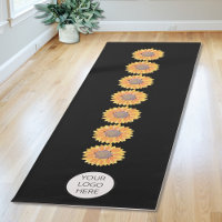 Jouw Logo Yoga Studio Sunflower Chakras Yoga Mat