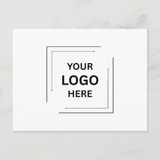 Jouw Logo | Zakelijk Corporate Modern Professionee Briefkaart (Voorkant)