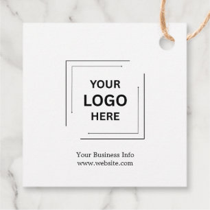 Jouw Logo Zakelijk Modern Minimalistisch Bedrijf Bedankjes Labels