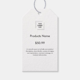 Jouw Logo Zakelijk Modern Minimalistisch Cadeaulabel