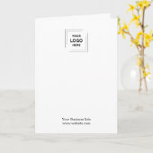 Jouw Logo | Zakelijk Modern Minimalistisch Kaart (Gele Bloem)