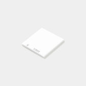 Jouw Logo | Zakelijk Modern Minimalistisch Post-it® Notes (Schuin)