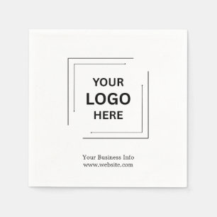 Jouw Logo Zakelijk Modern Minimalistisch Servet