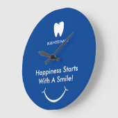 Jouw Logo | Zakendentist Modern minimalist Grote Klok (Hoek)