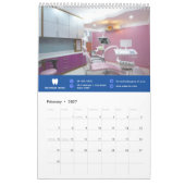 Jouw Logo | Zakendentist Modern minimalist Kalender (Feb 2027)