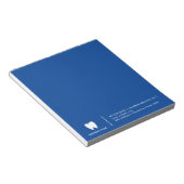 Jouw Logo | Zakendentist Modern minimalist Notitieblok (Schuin)