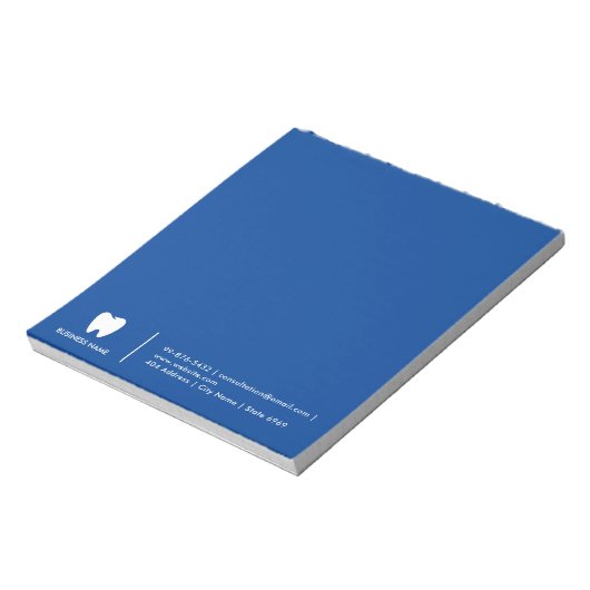 Jouw Logo | Zakendentist Modern minimalist Notitieblok (Linkerzijde)