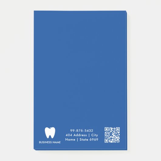 Jouw Logo | Zakendentist Modern minimalist Post-it® Notes (Voorkant)