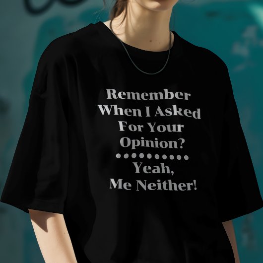 Jouw Mening Gewenst T-shirt