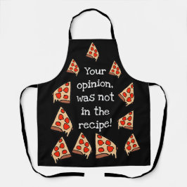 Jouw mening staat niet in het recept schort