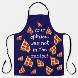 Jouw mening staat niet in het recept schort