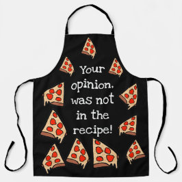 Jouw mening staat niet in het recept schort