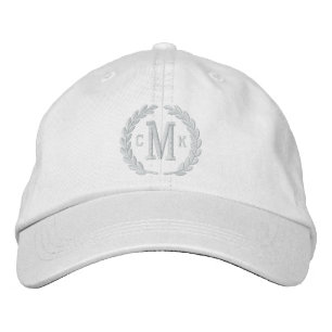 Jouw Monogram 3 Letters en Laurels Embroidery Pet