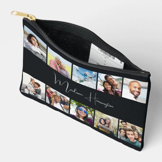 Jouw naam & 10 Foto's Aangepast Etui (Open)