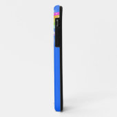 "Jouw naam" (3 letters): regenboogblauwe ifoon Case-Mate iPhone Case (Achterkant/links)