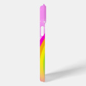 Jouw naam 4-letter regenbooglichtroze Case-Mate iPhone case (Achterkant / Rechts)