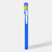 Jouw naam 5 letter regenboog blauw Case-Mate iPhone case (Achterkant / Links)