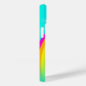 Jouw naam 5 letter regenboogaqua Case-Mate iPhone case (Achterkant / Rechts)