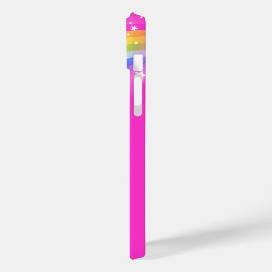 Jouw naam 5 letter regenboogroze Case-Mate iPhone case (Achterkant / Links)