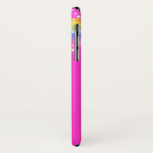 Jouw naam 5 letter regenboogroze ifoon Case-Mate iPhone case (Achterkant/links)