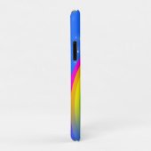 "Jouw naam" (5 letters) regenboogblauwe ifoon Case-Mate iPhone Case (Achterkant/rechts)