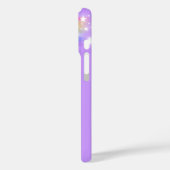 Jouw naam (6-7 letter) Rainbow Violet iPhone Case (Achterkant / Links)