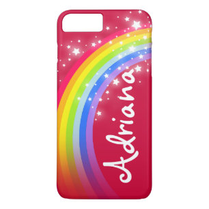 Jouw naam 7 letter regenboogrode ifoon Case-Mate iPhone case