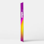 "Jouw naam" (7 letters): regenboogvormige paarse t Case-Mate iPhone Case (Achterkant / Rechts)