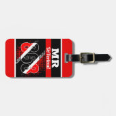 Jouw naam / 868-puntenvlag bagagelabel (Voorkant horizontaal)