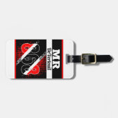 Jouw naam / 868-puntenvlag bagagelabel (Voorkant horizontaal)