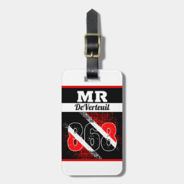 Jouw naam / 868-puntenvlag bagagelabel