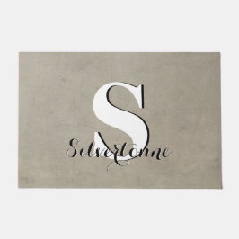 Jouw naam Aangepast monogram Deurmat