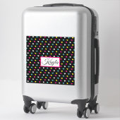 Jouw naam aangepaste vinylSticker toevoegen Sticker (Koffer)