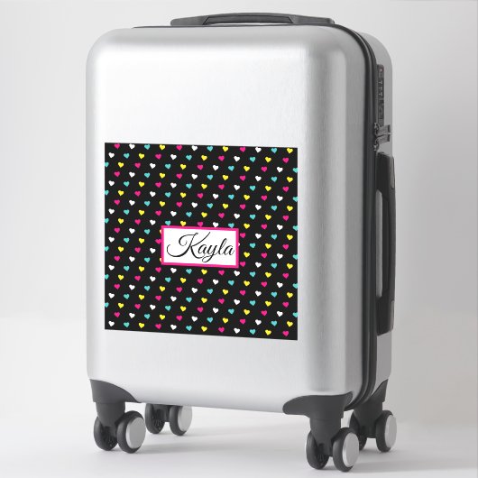 Jouw naam aangepaste vinylSticker toevoegen Sticker (Koffer)