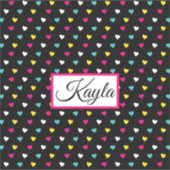 Jouw naam aangepaste vinylSticker toevoegen Sticker (Voorkant)