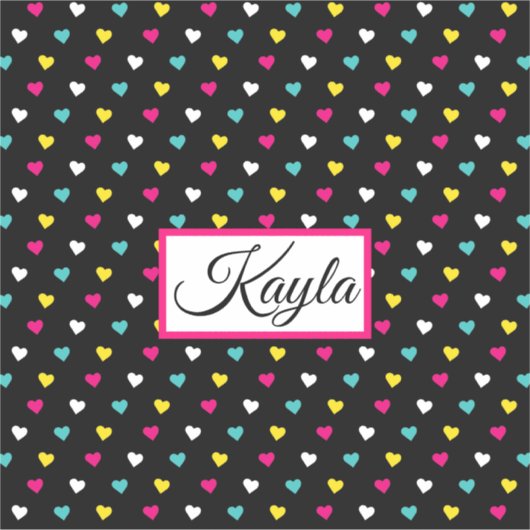 Jouw naam aangepaste vinylSticker toevoegen Sticker (Voorkant)