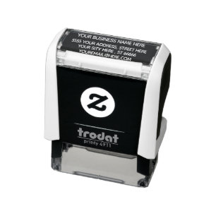 jouw naam Adres E-mail Kleur Eenvoudig aangepast Zelfinktende Stempel